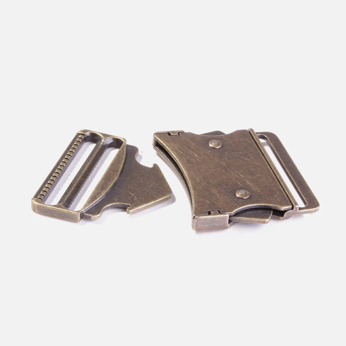 Steckschließe 40 mm Messing