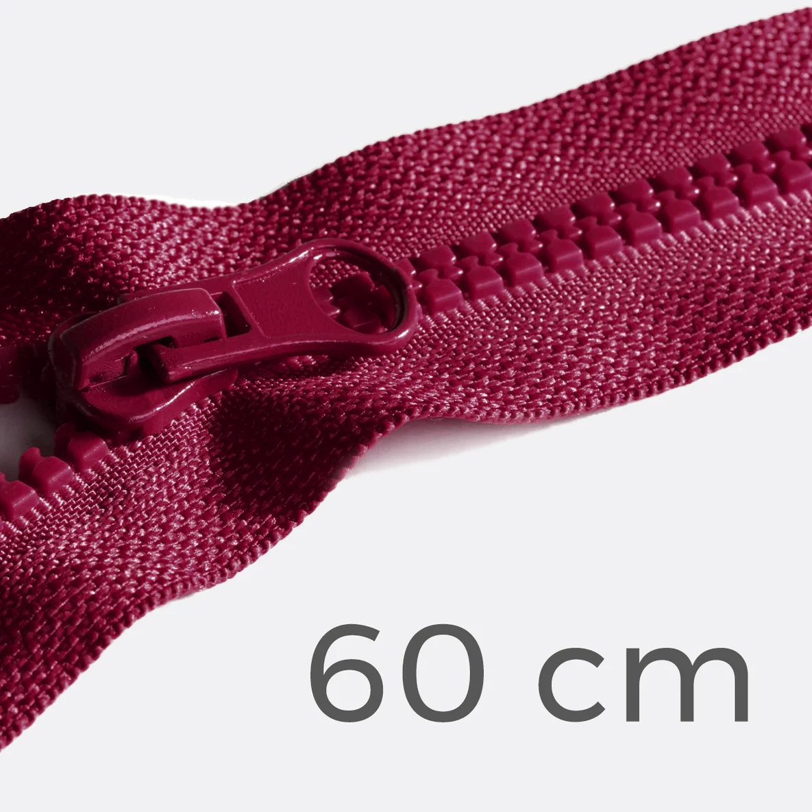 Jacken Reißverschluss teilbar 60 cm, bordeaux