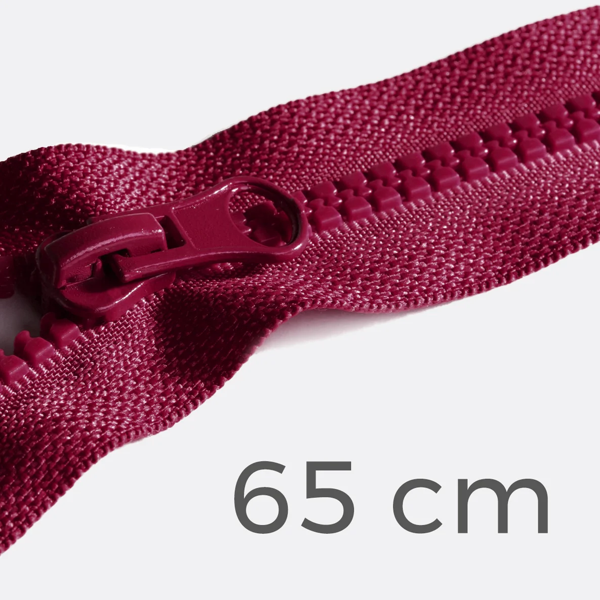 Jacken Reißverschluss teilbar 65 cm, bordeaux