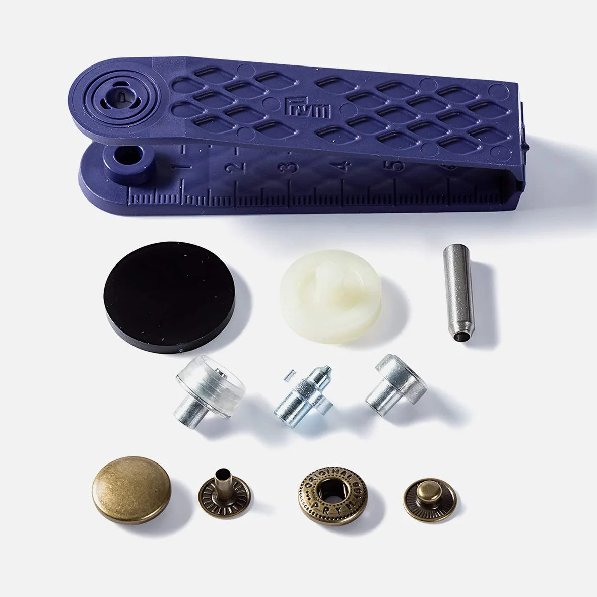 PRYM Anorak Druckknopf 15 mm messing Inhalt