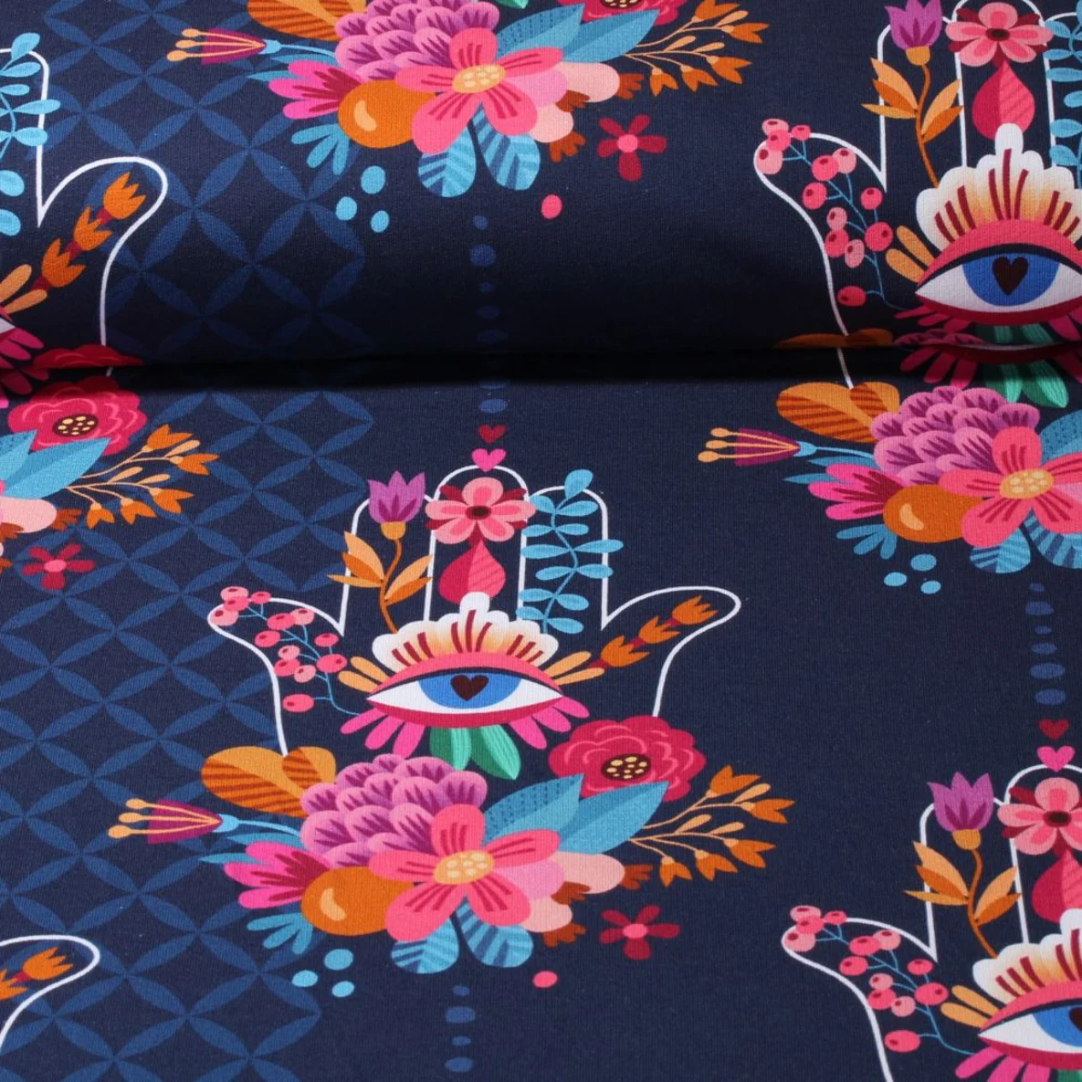 Hamburger Liebe - Albstoffe Sweatstoff gemustert