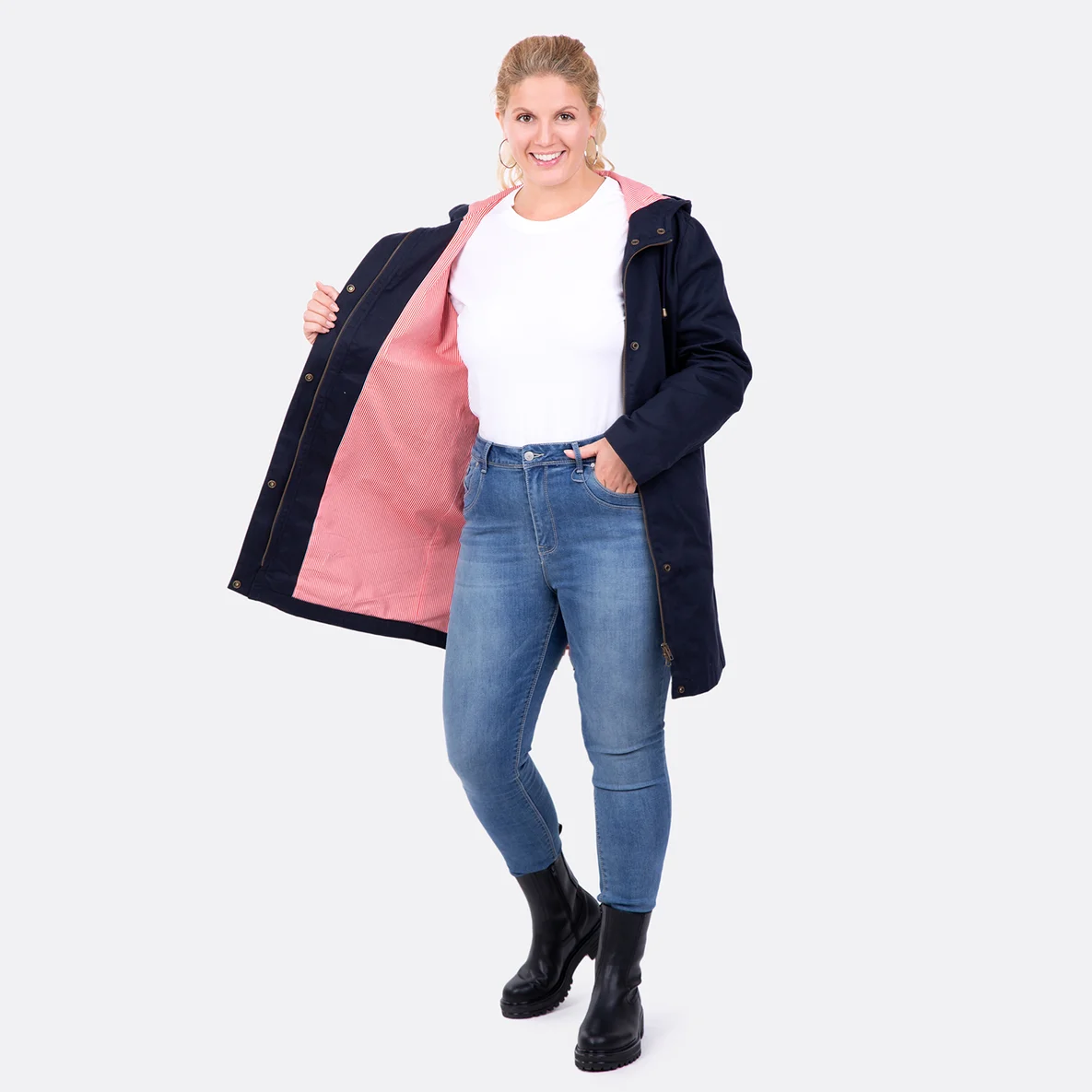 Schnittmuster Damen Parka gefuettert diy naehen Videoanleitung