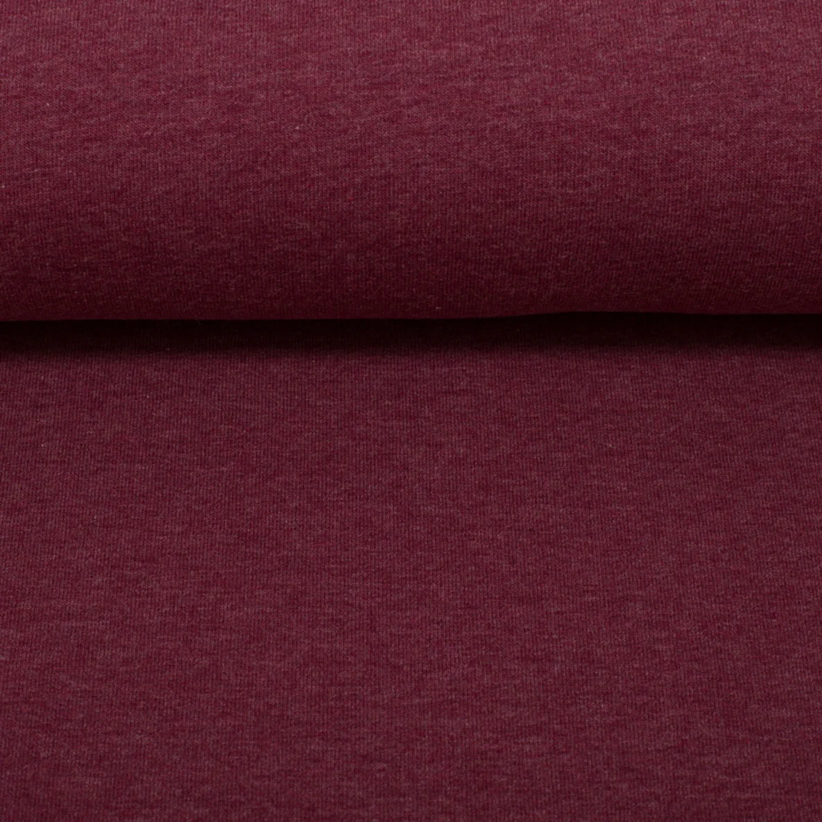 Sweatstoff Swafing Eike - Melange Bordeaux