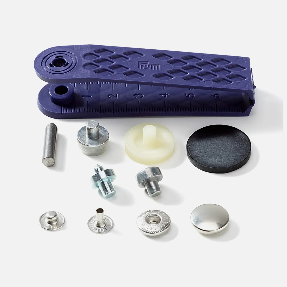 PRYM Anorak Druckknopf 15 mm silber sortiert