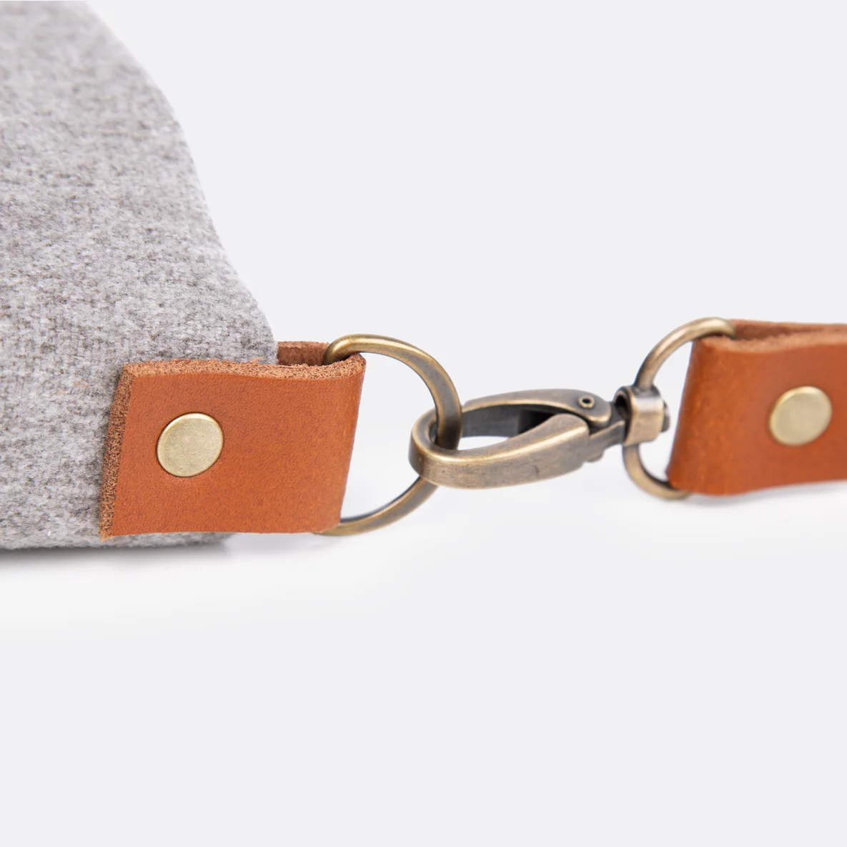 Naehanleitung Tasche D-Ringe Karabiner Lederriemen befestigen