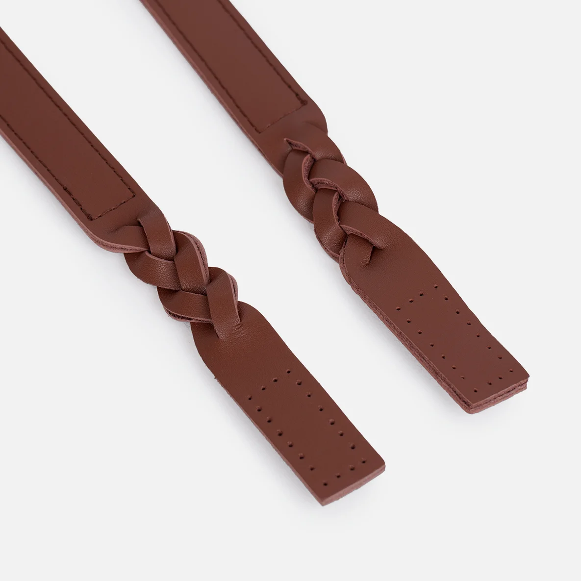 Taschengriffe geflochten 56 cm braun