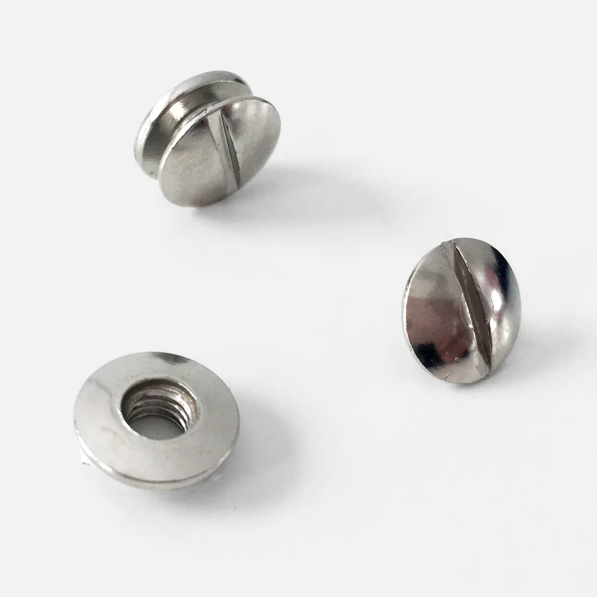 Buchschrauben, Silber, Taschenzubehör