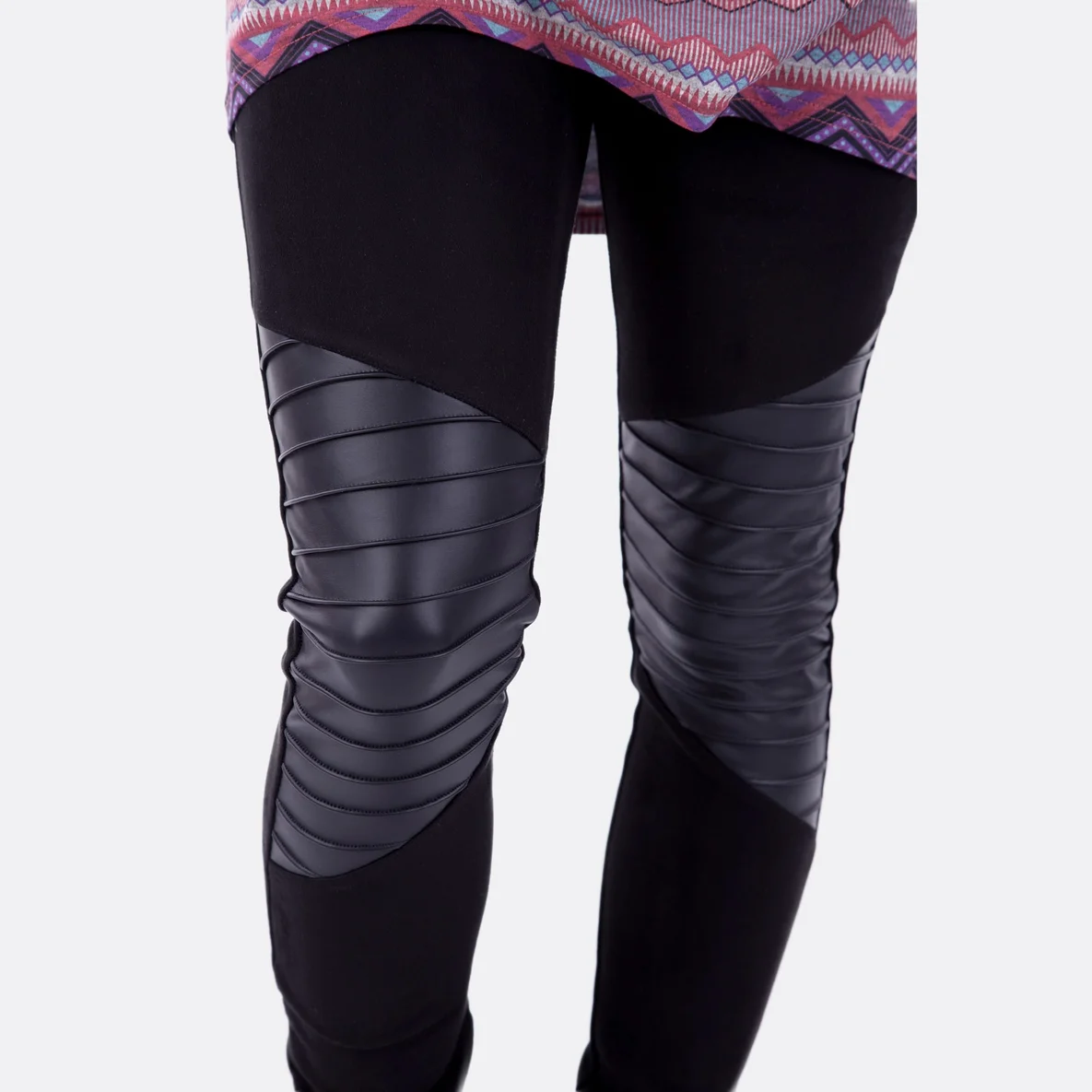 Soft Stretchleder zum Bikerleggings nähen