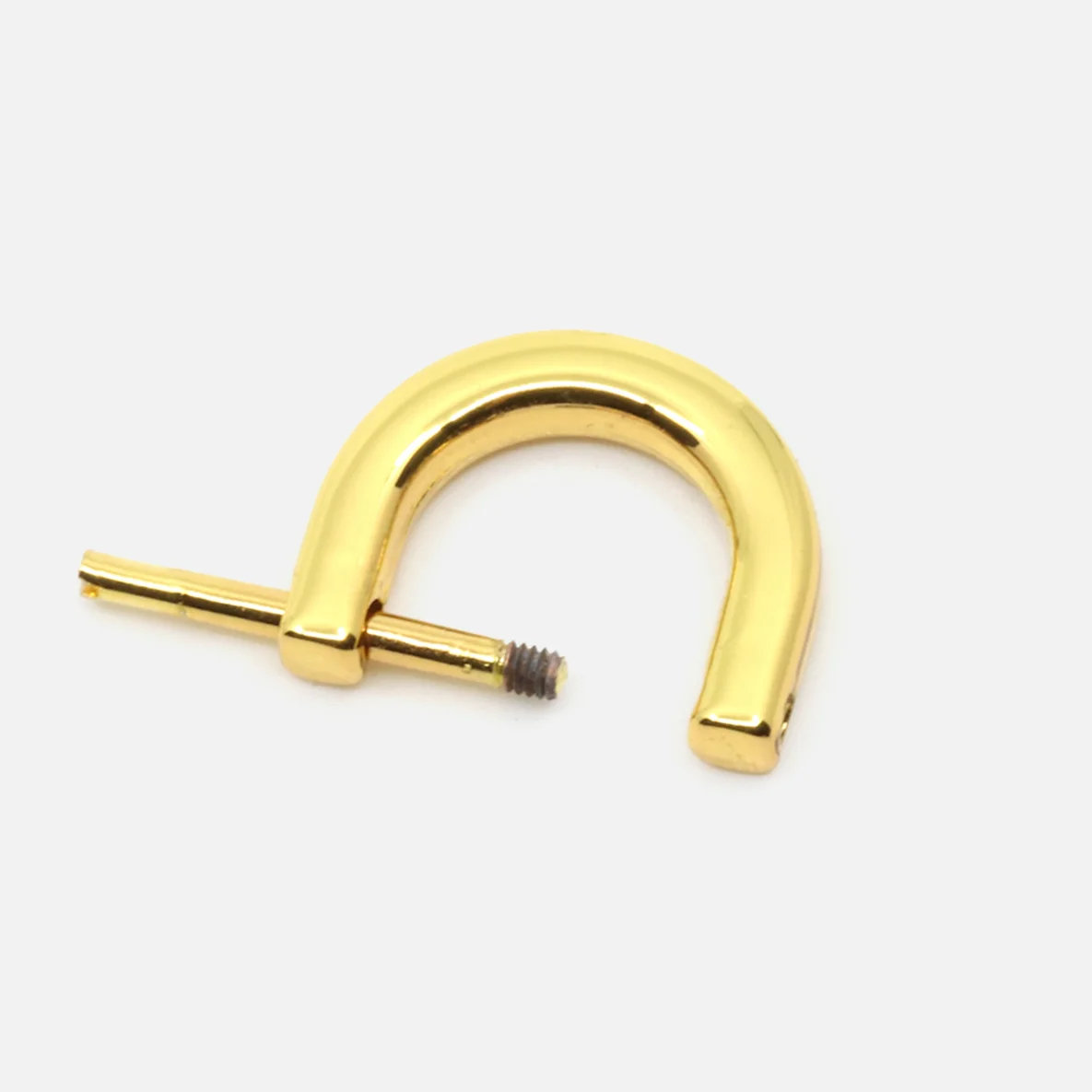 D-Ring, gold, 12mm, offen