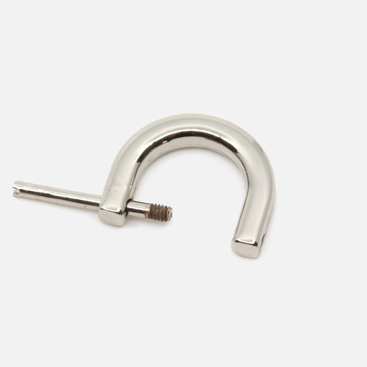 D-Ring, silber, 12mm, offen