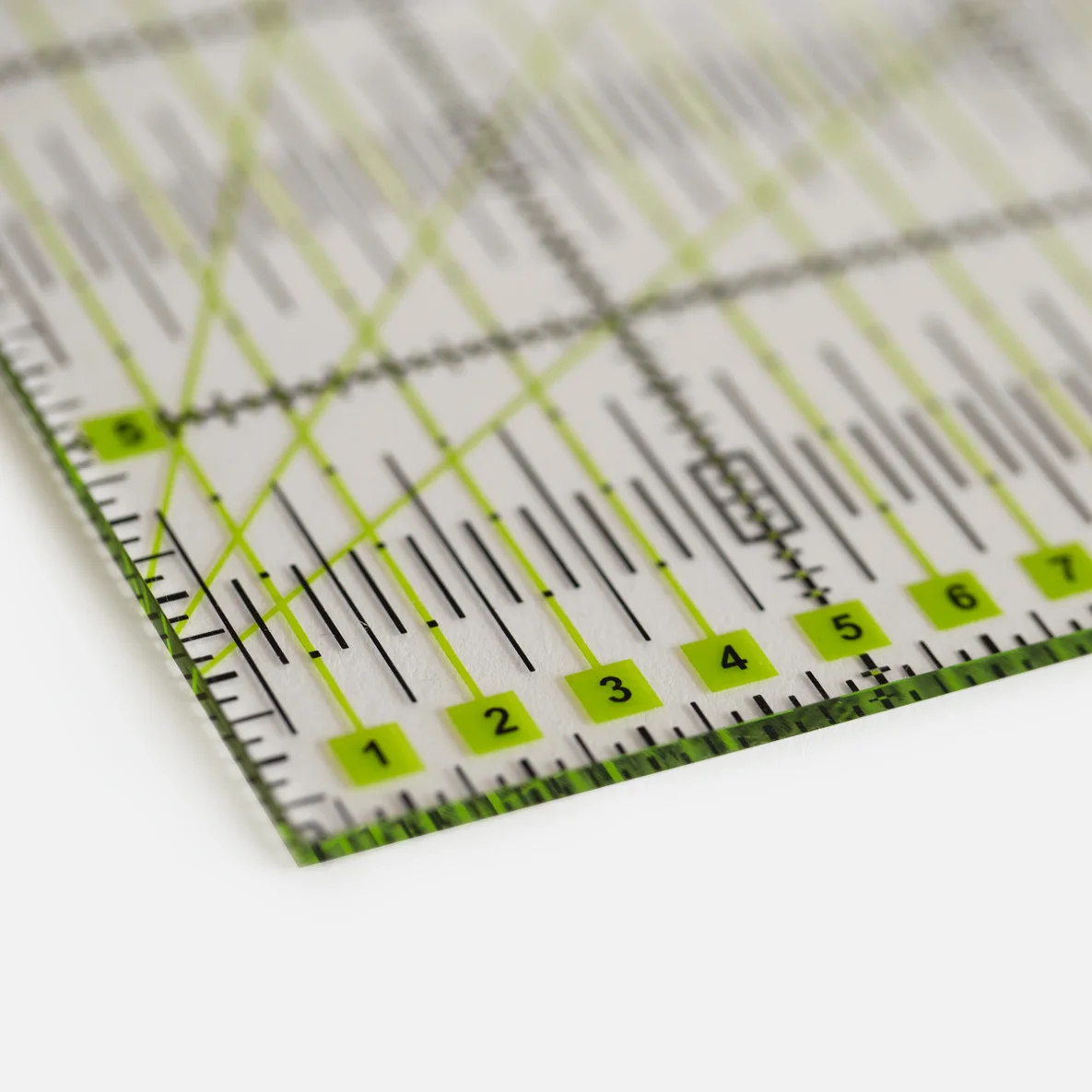 Patchworklineal 30 x 30 cm transparent Skala