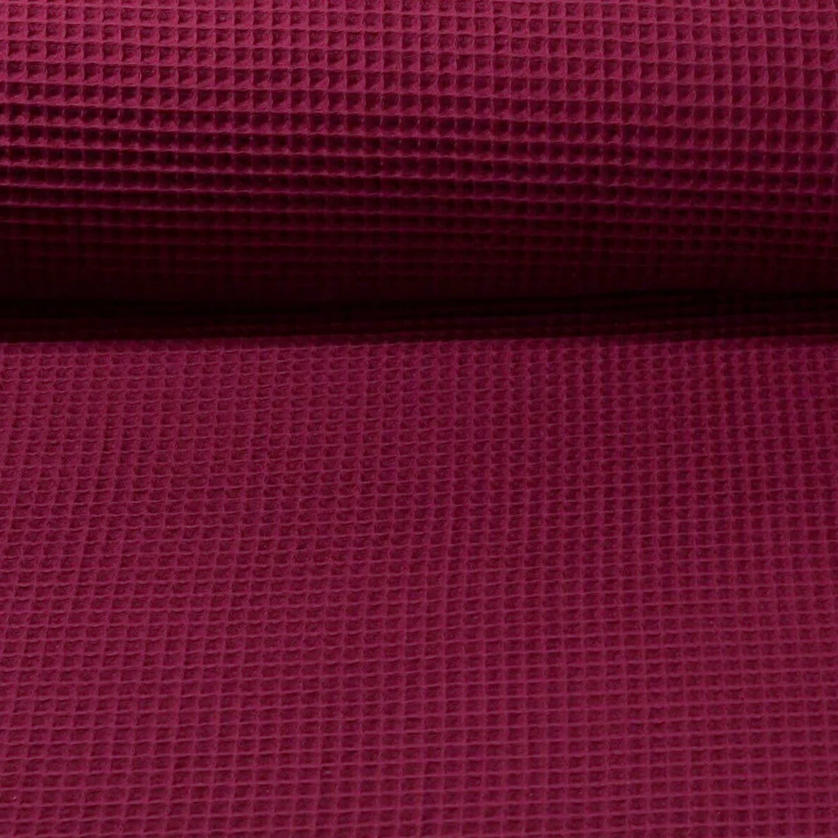 Waffelpique uni beere