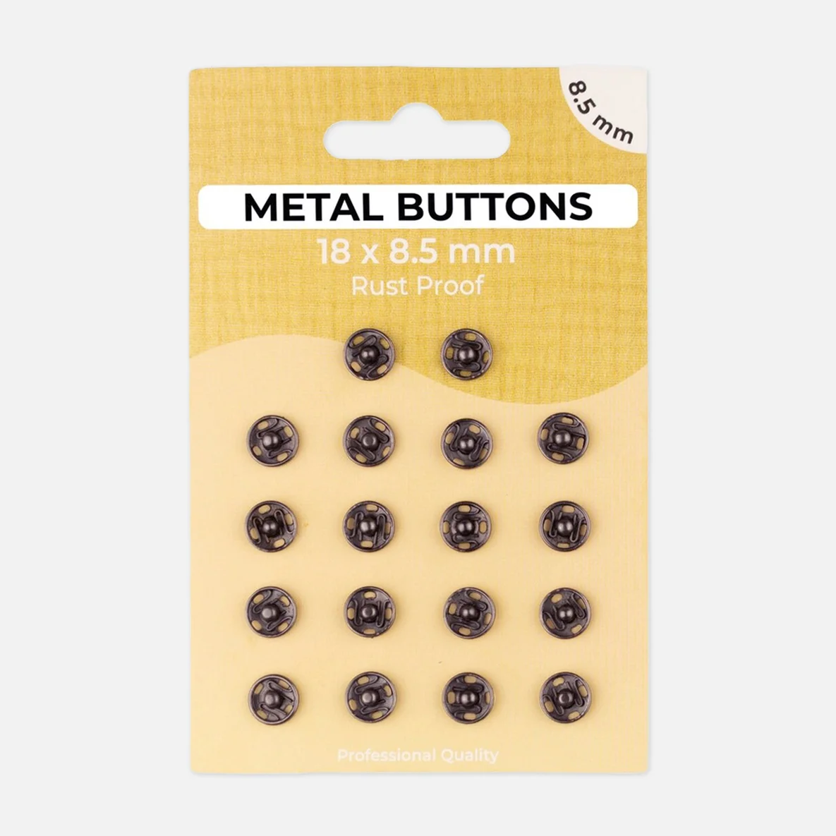 Druckknöpfe annähbar 8,5 mm 18 Stück