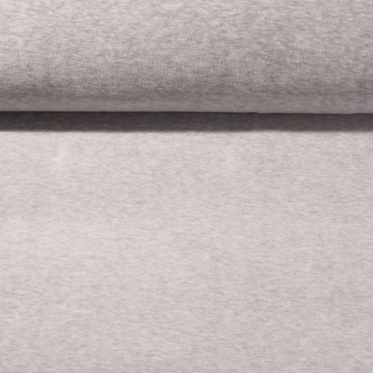 Nicki Stoff Velours grau melange