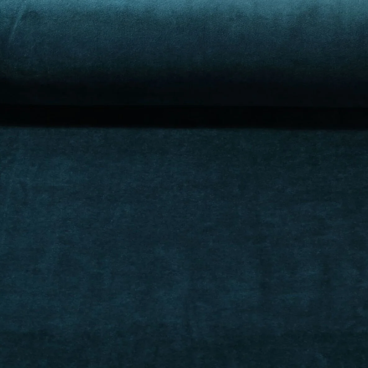 Nicki Stoff Velours Petrol