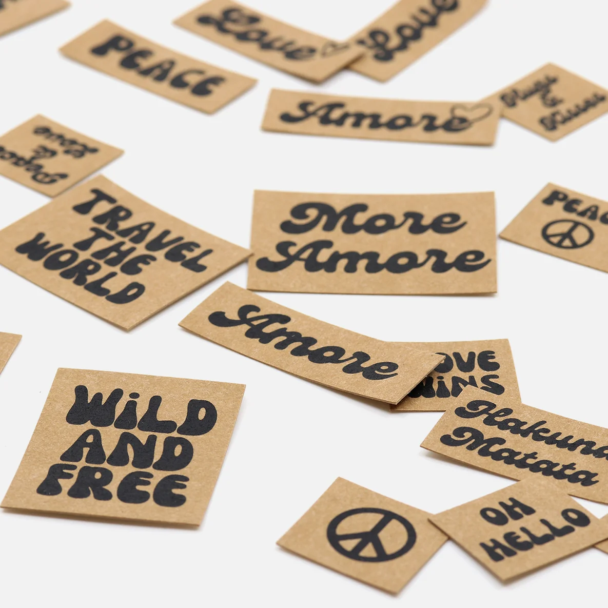 SnapPap Label Bogen Hippie