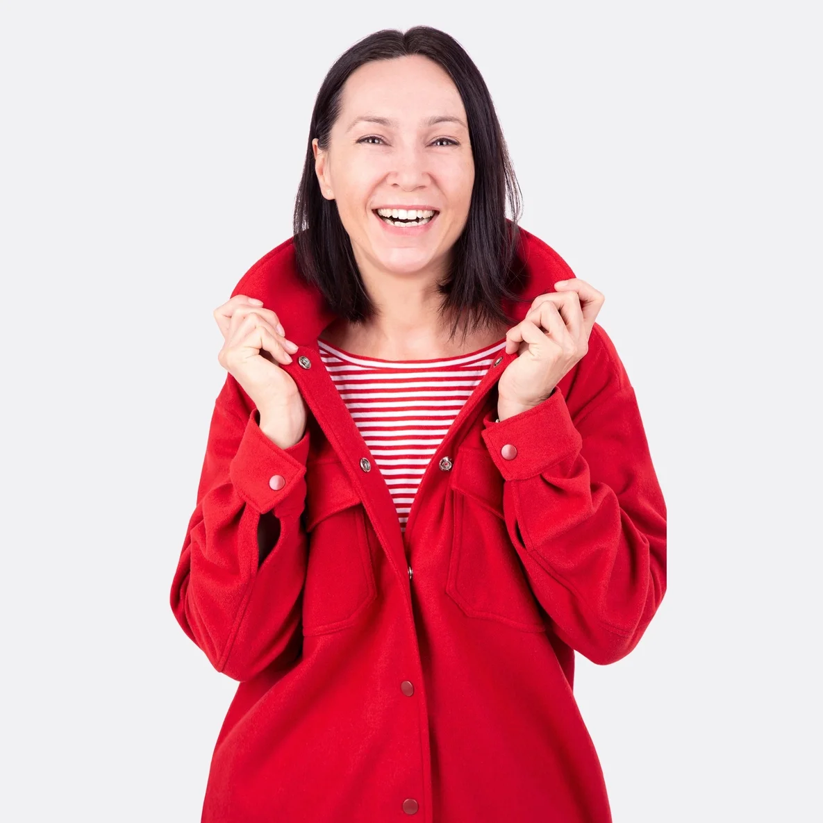 Mantelstoff Bordeaux Softcoat zum Selbernähen