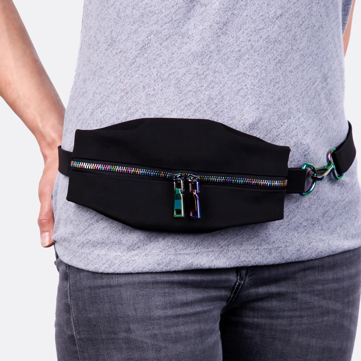 Schnittmuster Gürteltasche Handytasche Bauchtasche Kunstleder Used