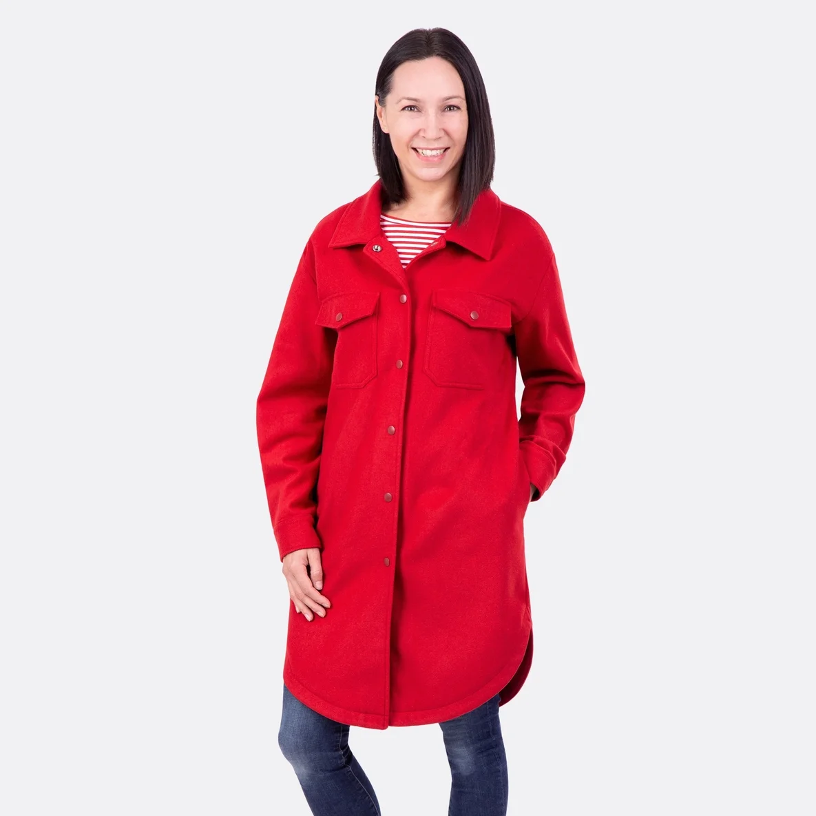 Softcoat Mantelstoff zum Hemdjacke nähen