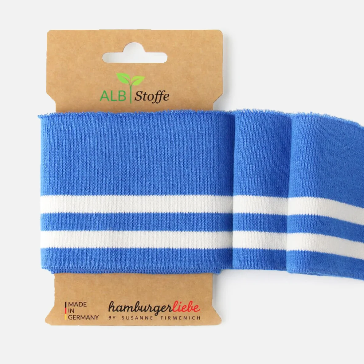 Cuff Me College Strick Blau Weiss