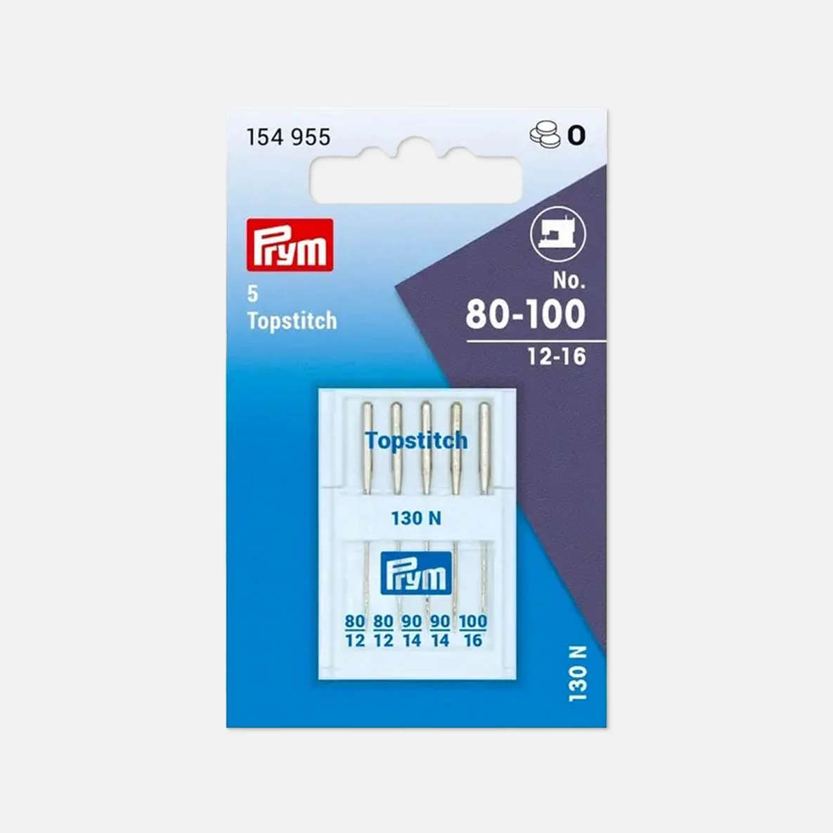 PRYM Nähmaschinennadeln Topstich 80-90-100 5 Stück