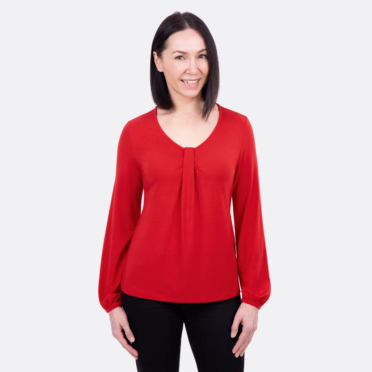 Viskosejersey Rot für Jerseyshirt Anna