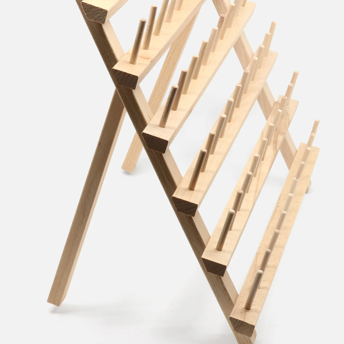 Garnrollenhalter aus Holz