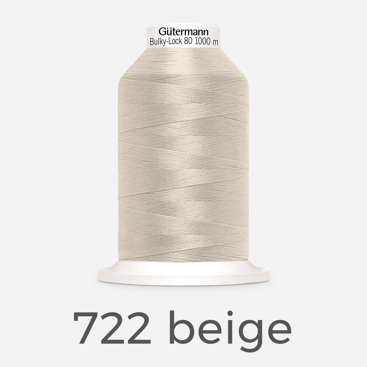guetermann overlock bauschgarn bulky lock 80 uni 1000m 722 beige