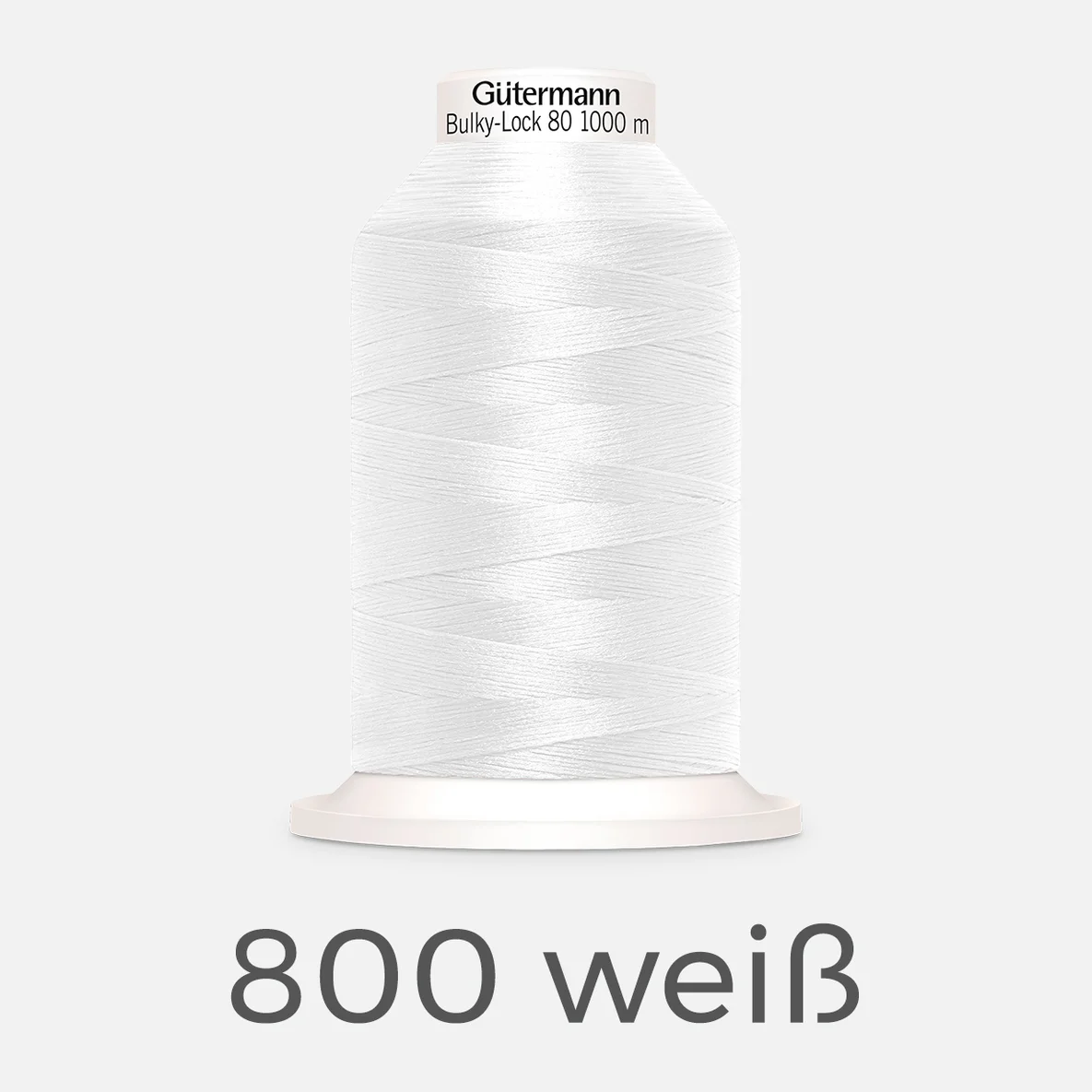 guetermann overlock bauschgarn bulky lock 80 uni 1000m 800 weiss