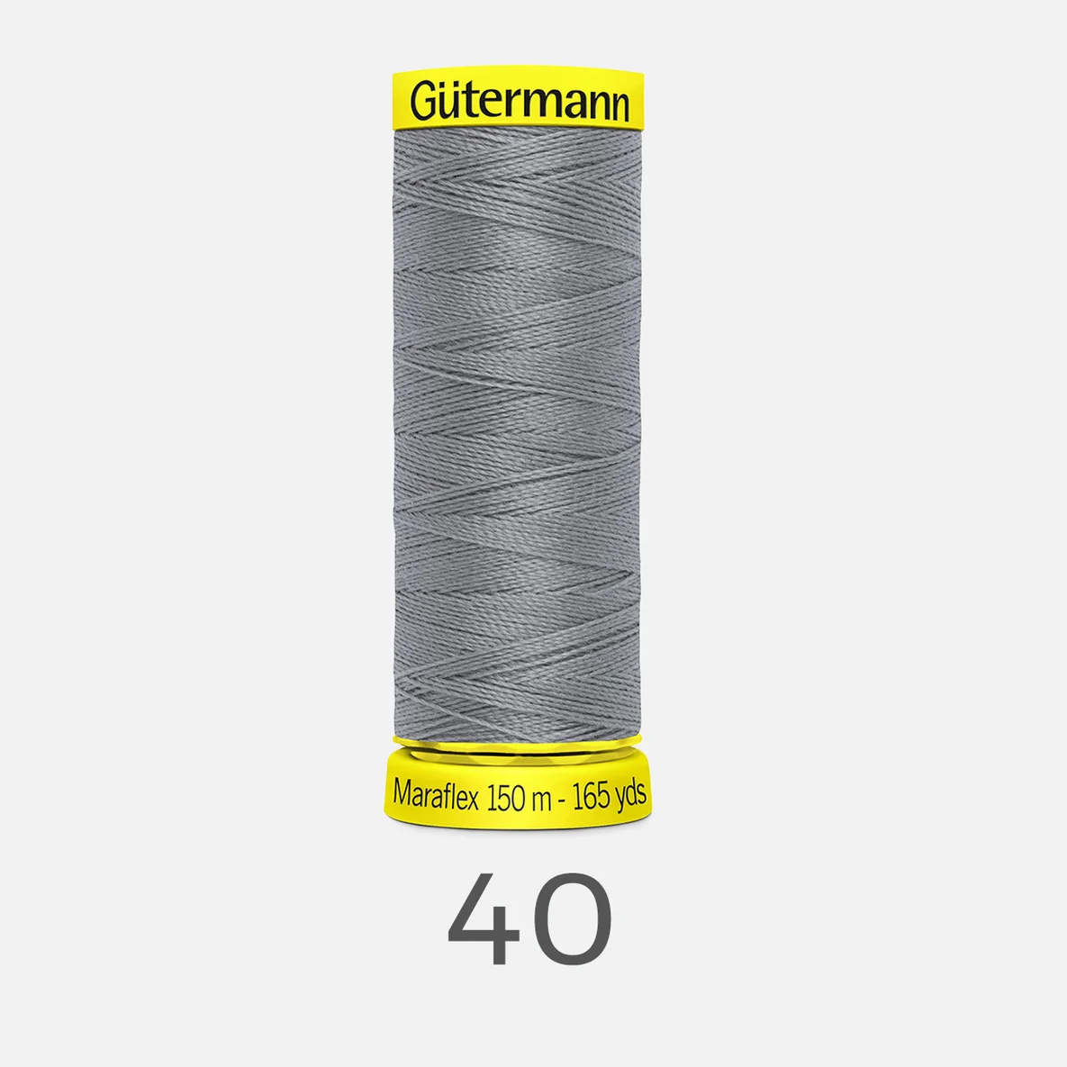 maraflex elastisches naehgarn guetermann grau 40