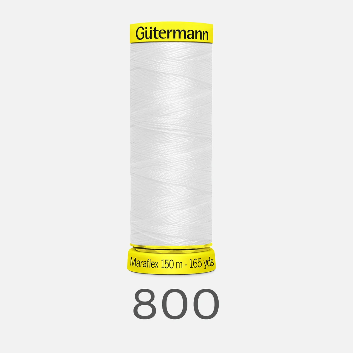 maraflex elastisches naehgarn guetermann weiss 800