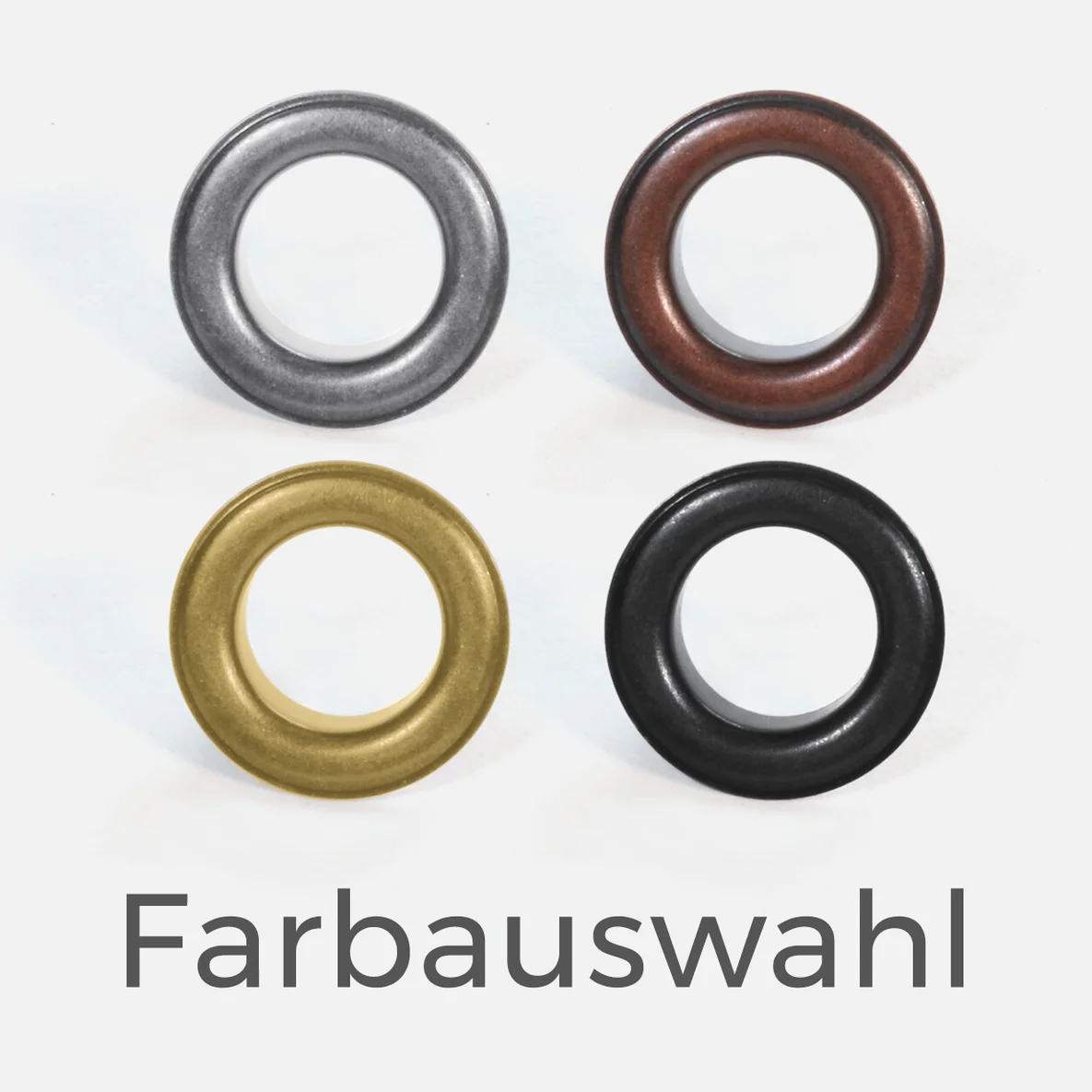 Metall-Ösen,, Durchmesser 14mm, verschiedene Farben