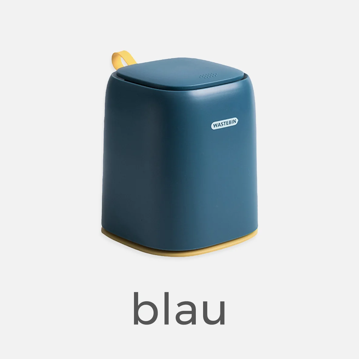 Tischpapierkorb in blau für Hobbynäher