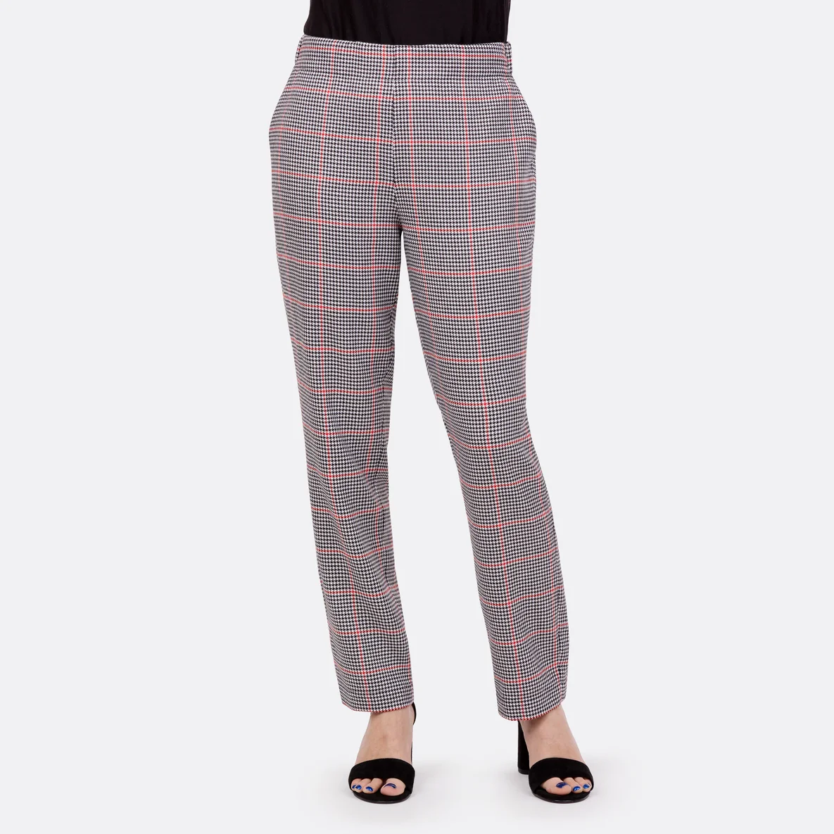 Damenhose Schnittmuster Karostoff selber nähen