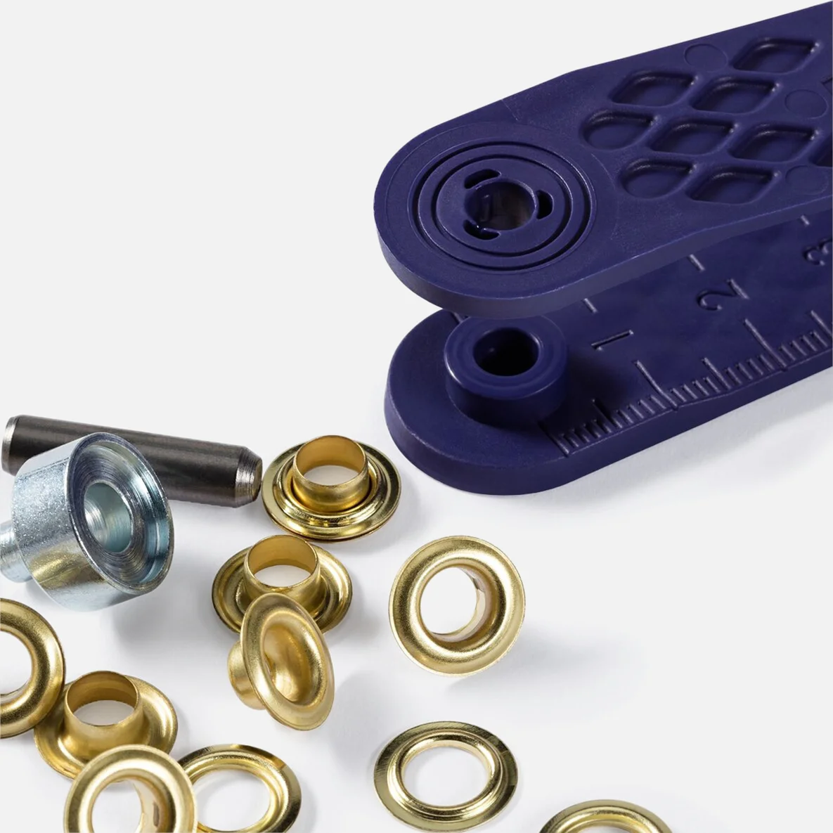 Ösen mit Scheiben Gold 5mm