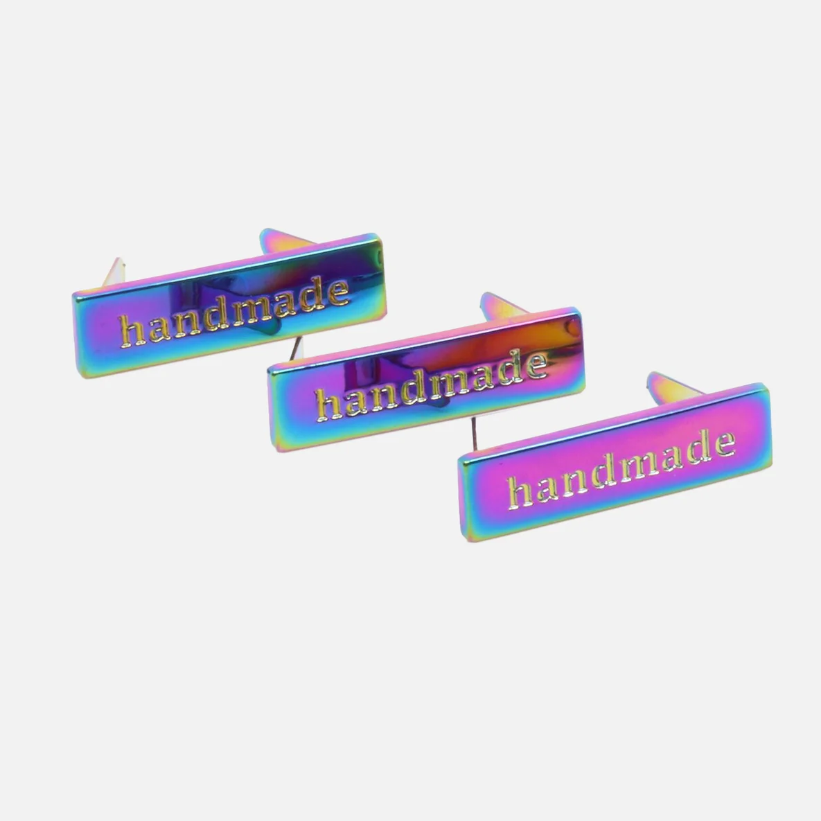 Handmade Label Regenbogen