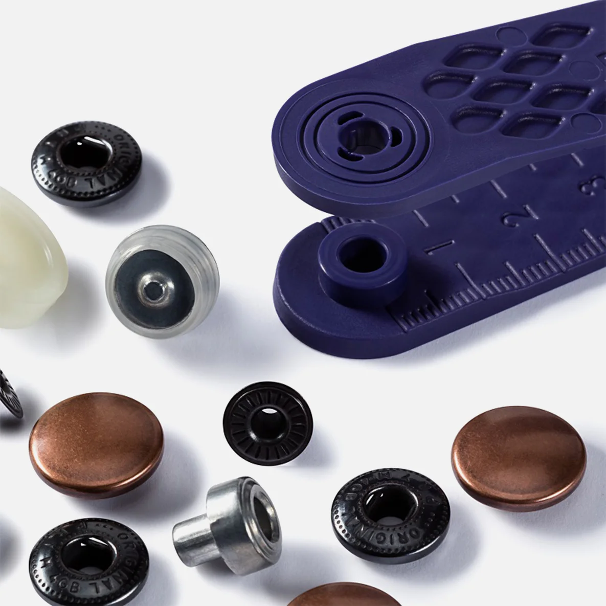 Anorak Druckknöpfe Altkupfer 15mm