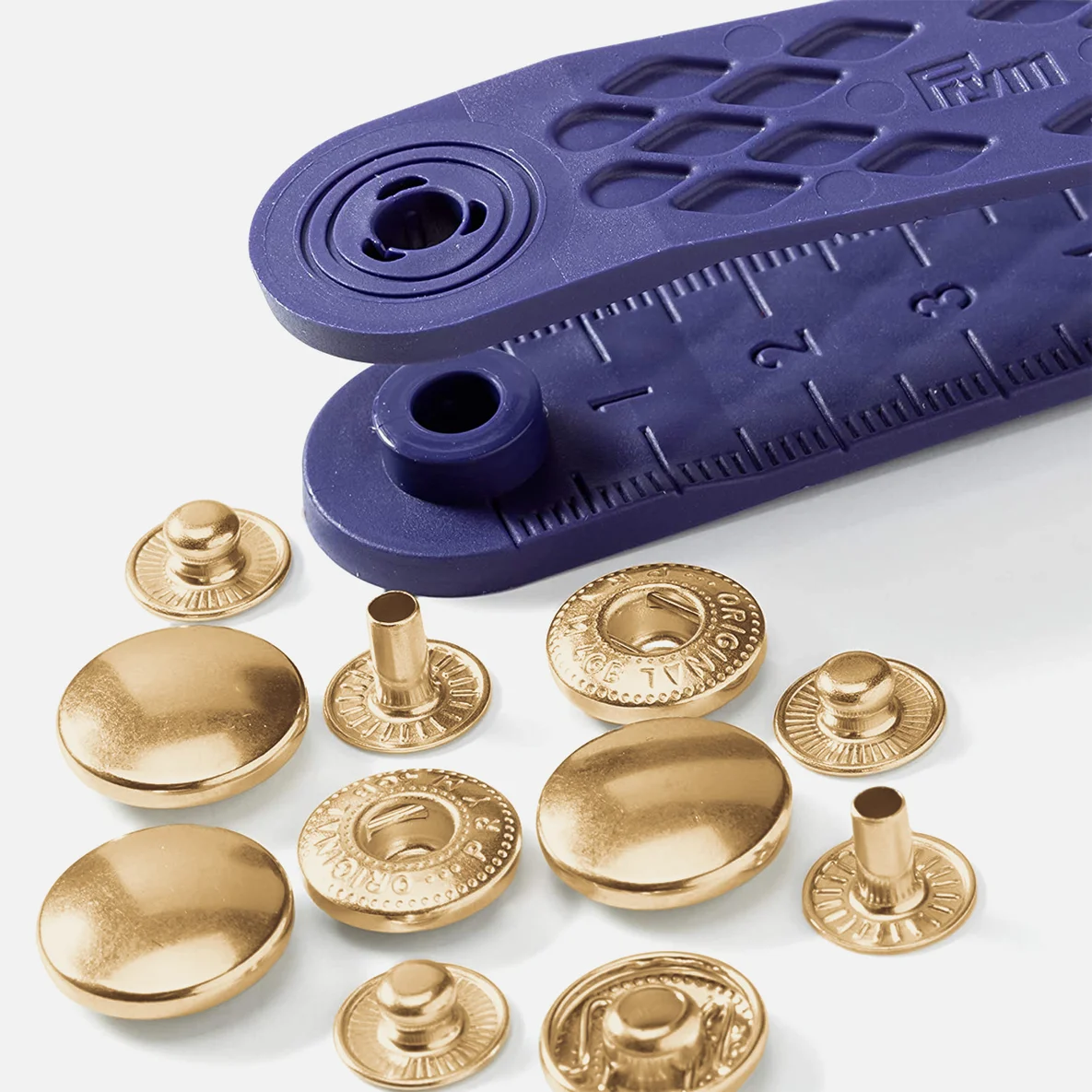 Anorak Druckknöpfe Gold 15mm