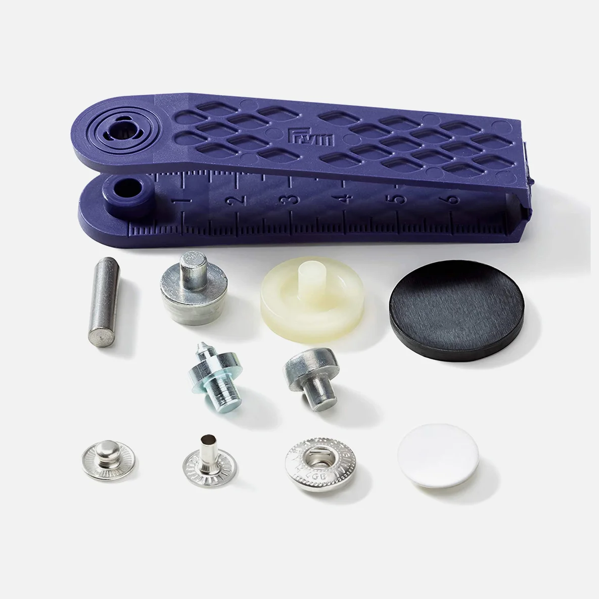 Anorak Druckknöpfe Weiß 15mm