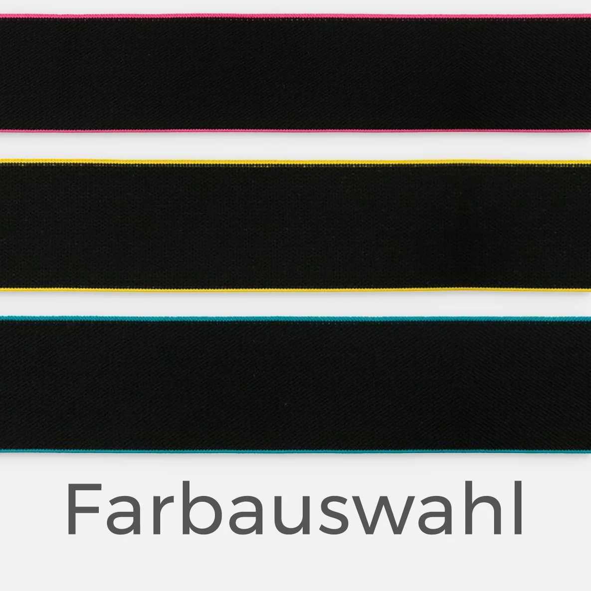 Gummiband 40 mm mit butem Rand