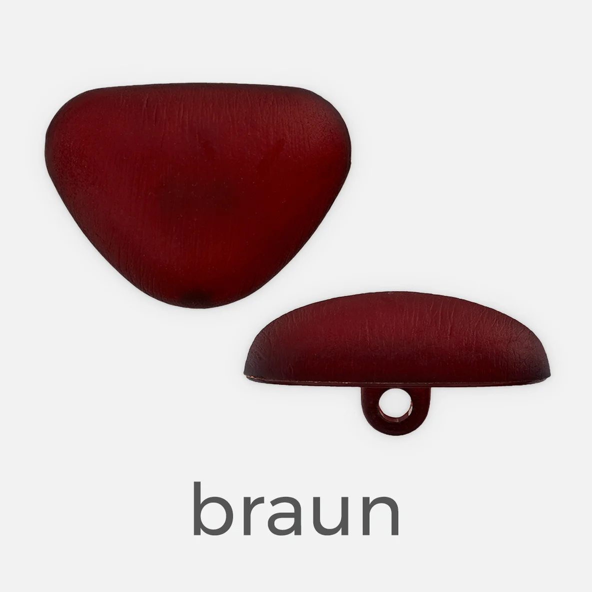 Tiernase Gummi mit Öse, braun