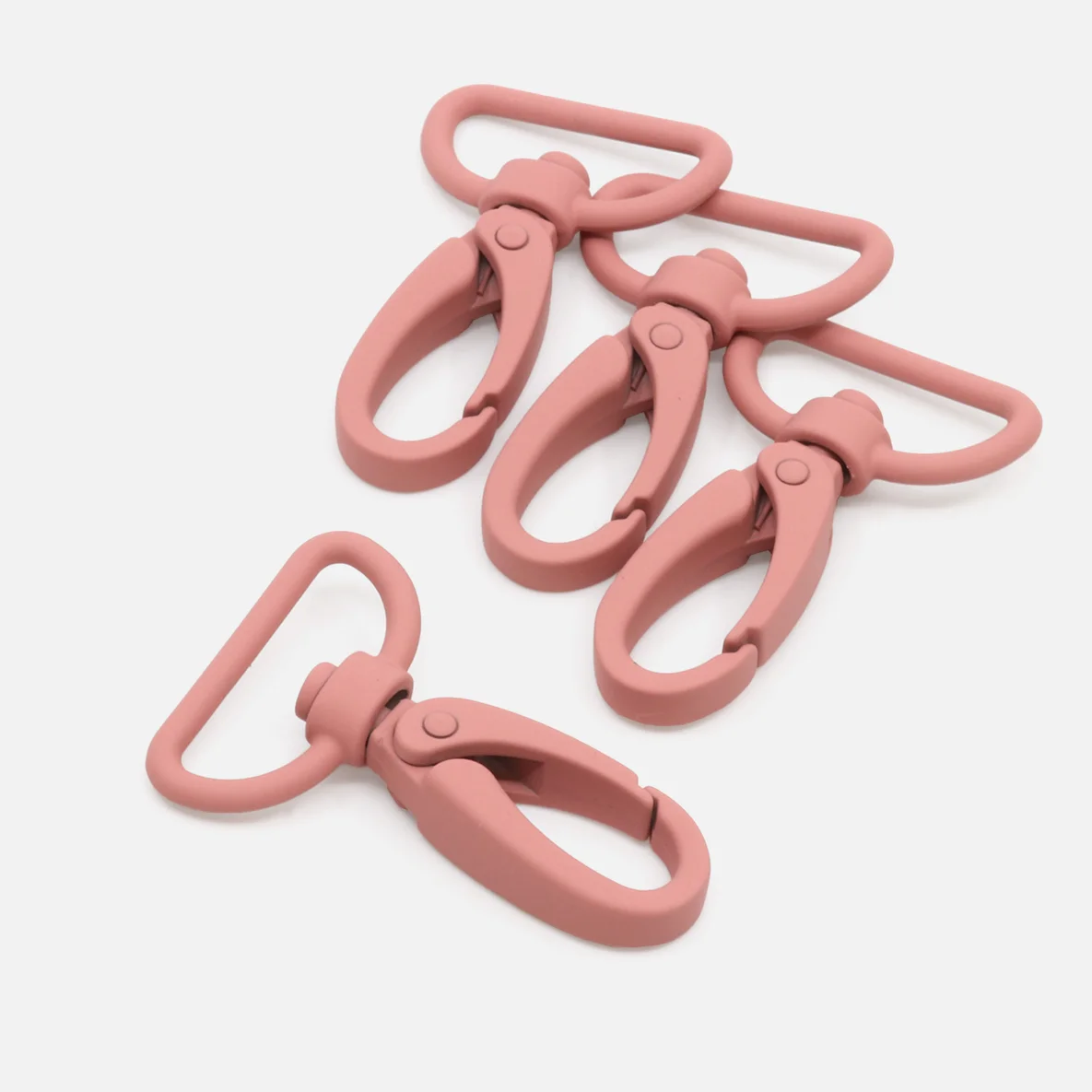 Karabiner 25mm Altrosa