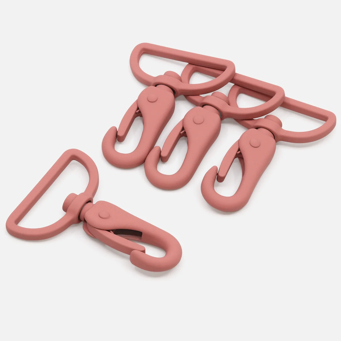 Karabiner 40 mm Altrosa