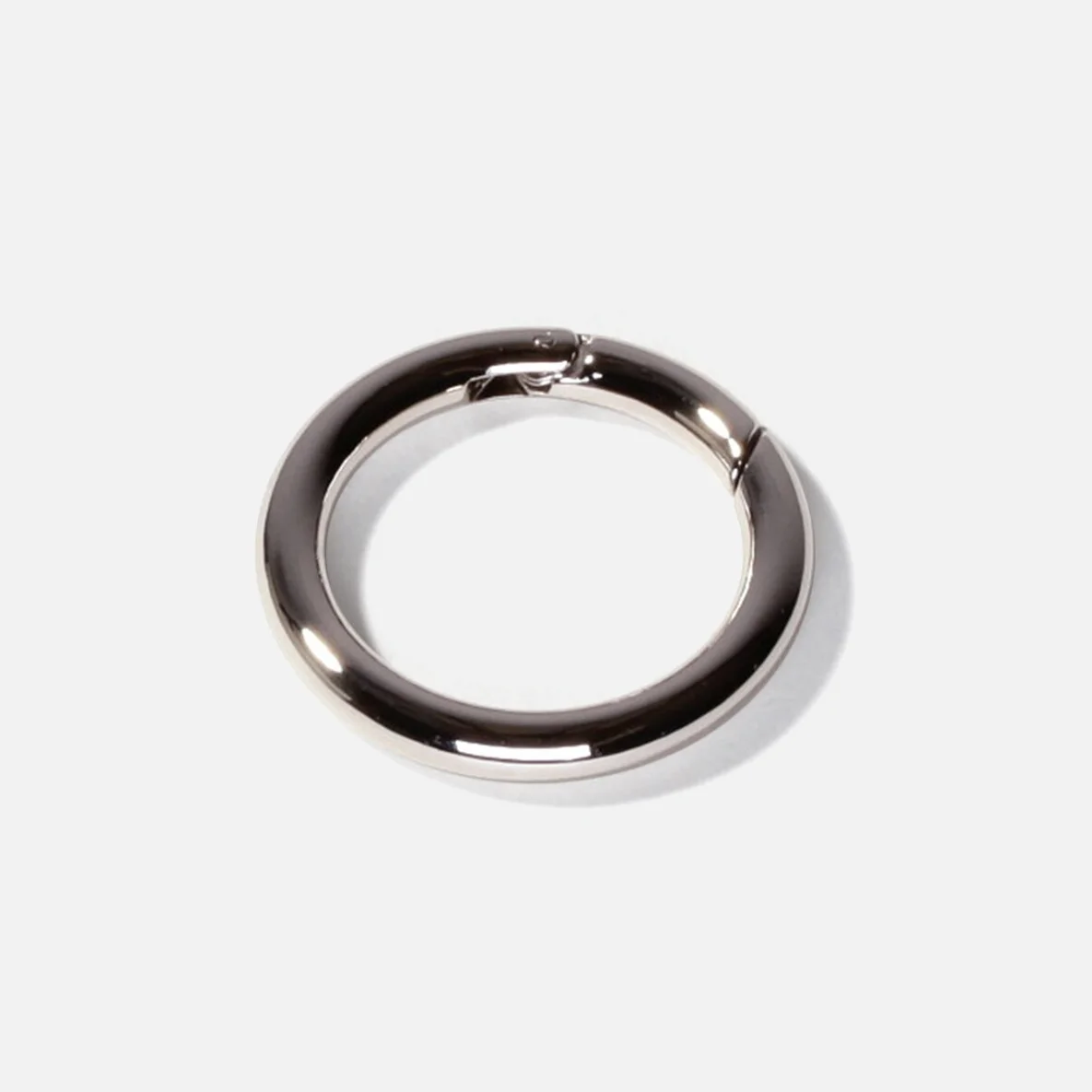 Ring Schnappverschluss 25 mm Silber