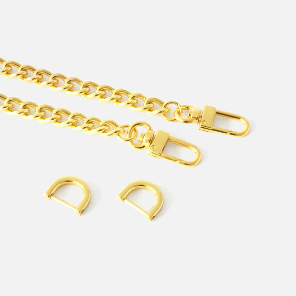 Taschenkette 9 mm Gold