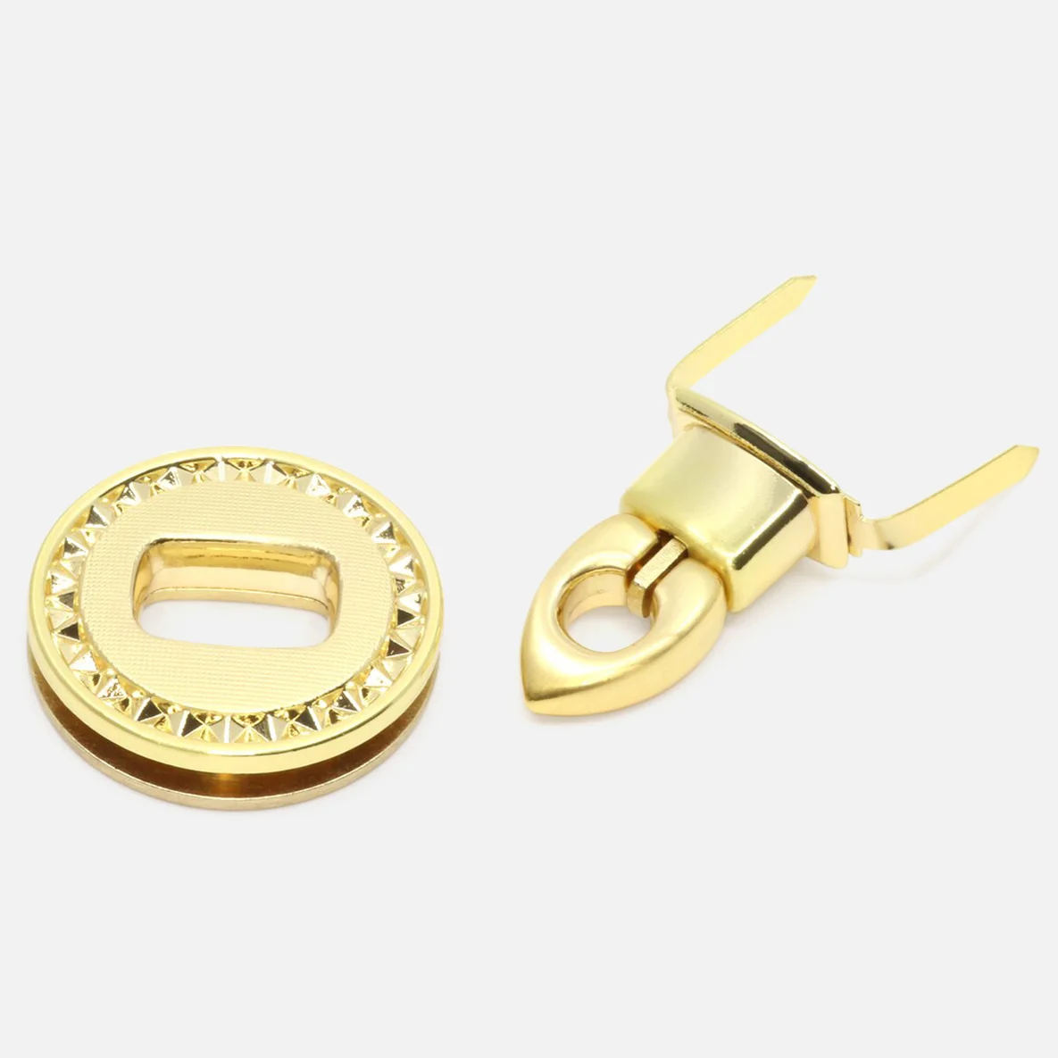 Taschenverschluss Flip-Lock Gold