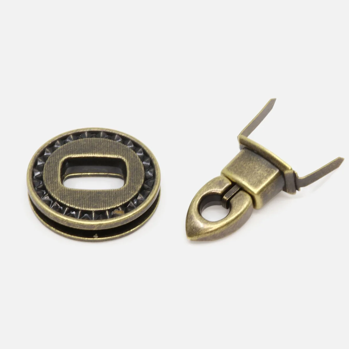 Taschenverschluss Flip-Lock Messing