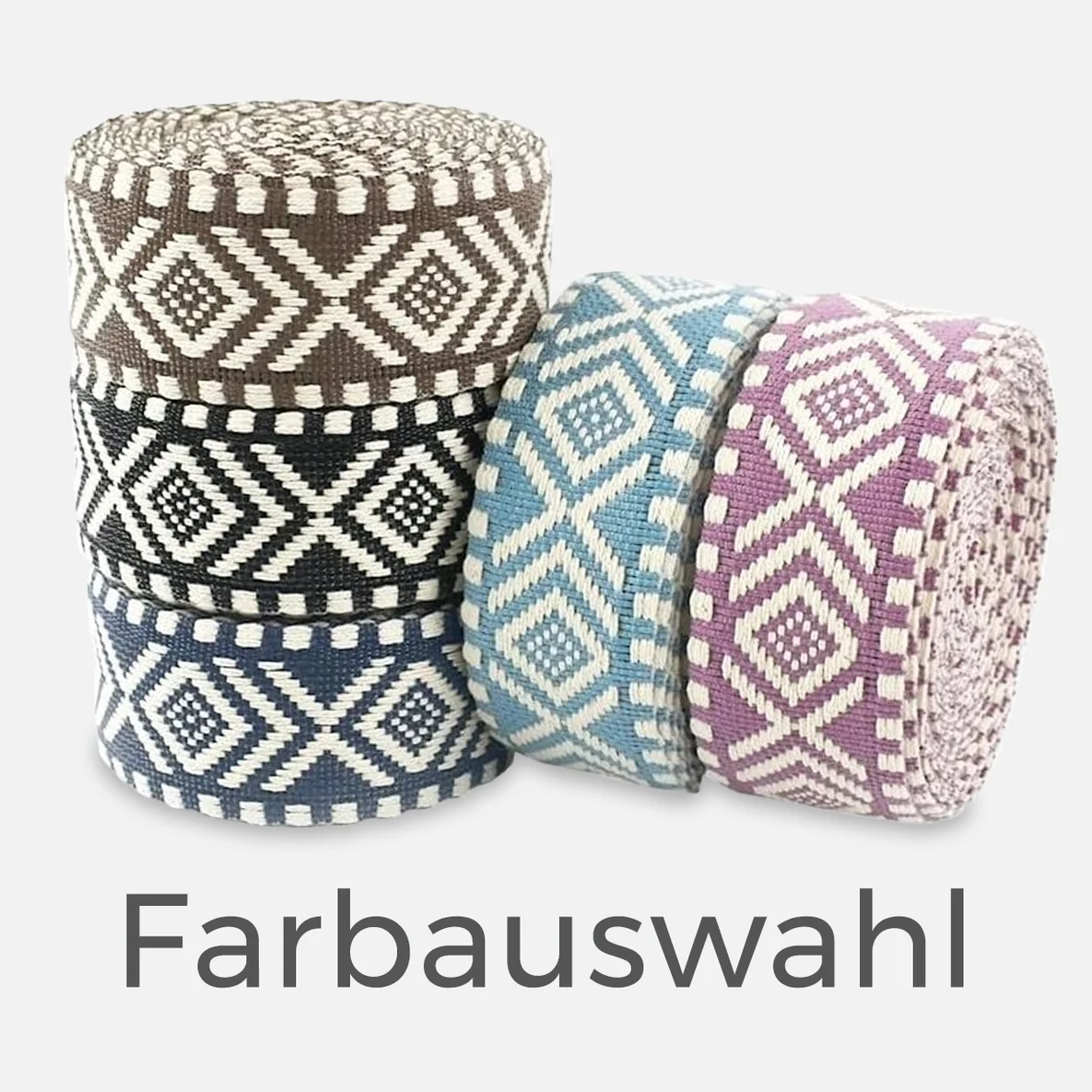 Gurtband Raute, 38mm, Meterware