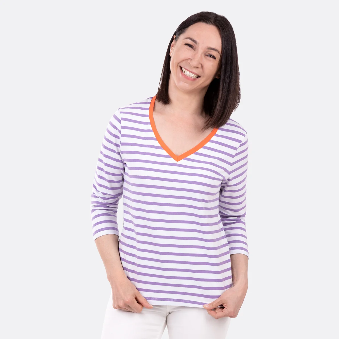 Jerseystoff Bio gestreift Ice Cream Stripes