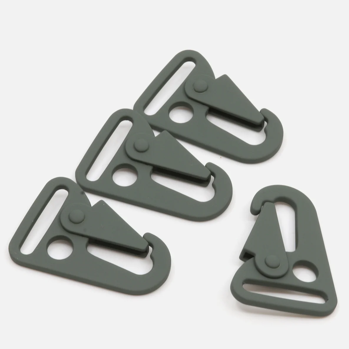 Taschenkarabiner "Hook" Dunkelgrün 25mm